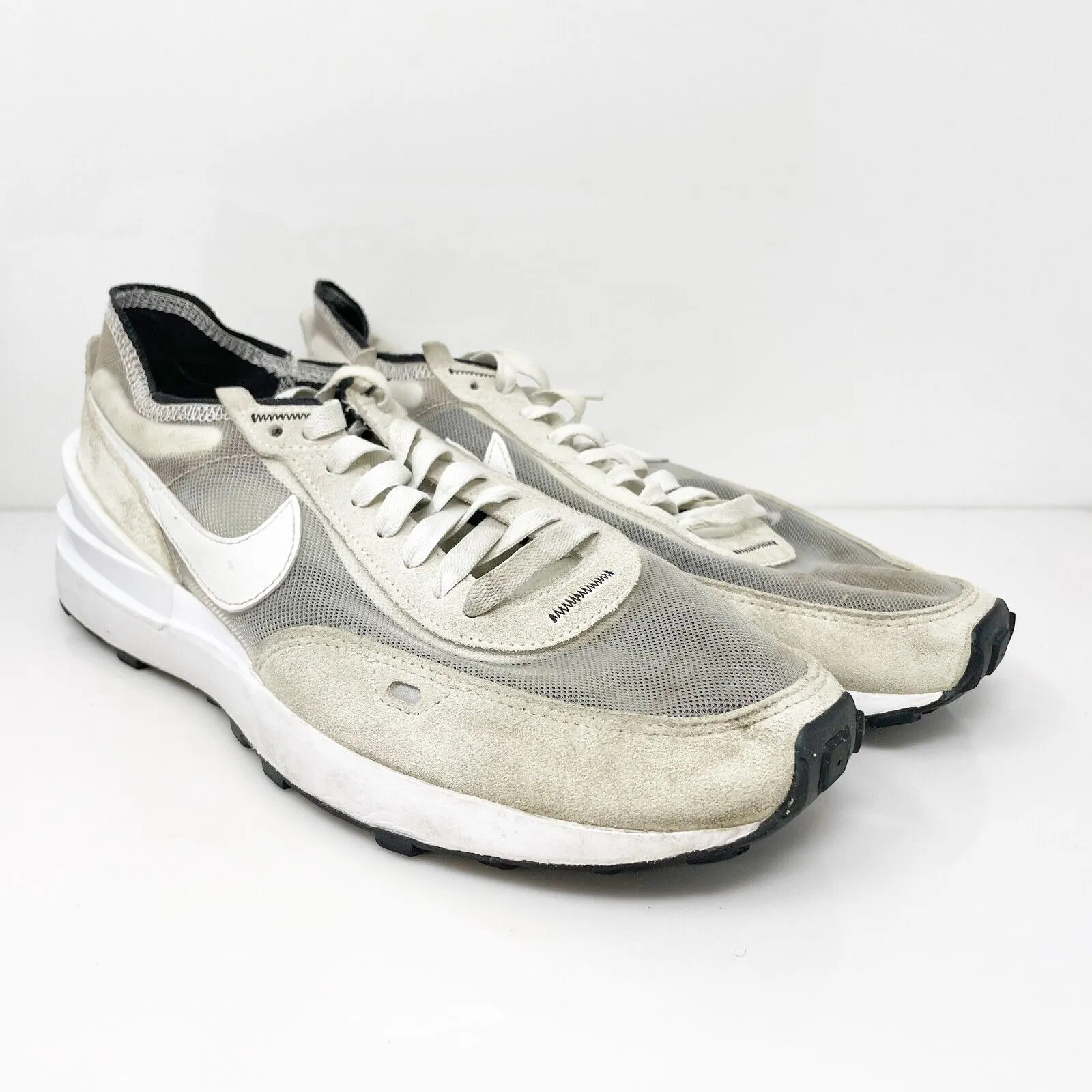 Nike Mens Waffle One DA7995-100 White Running Shoes Sneakers Size 9.5