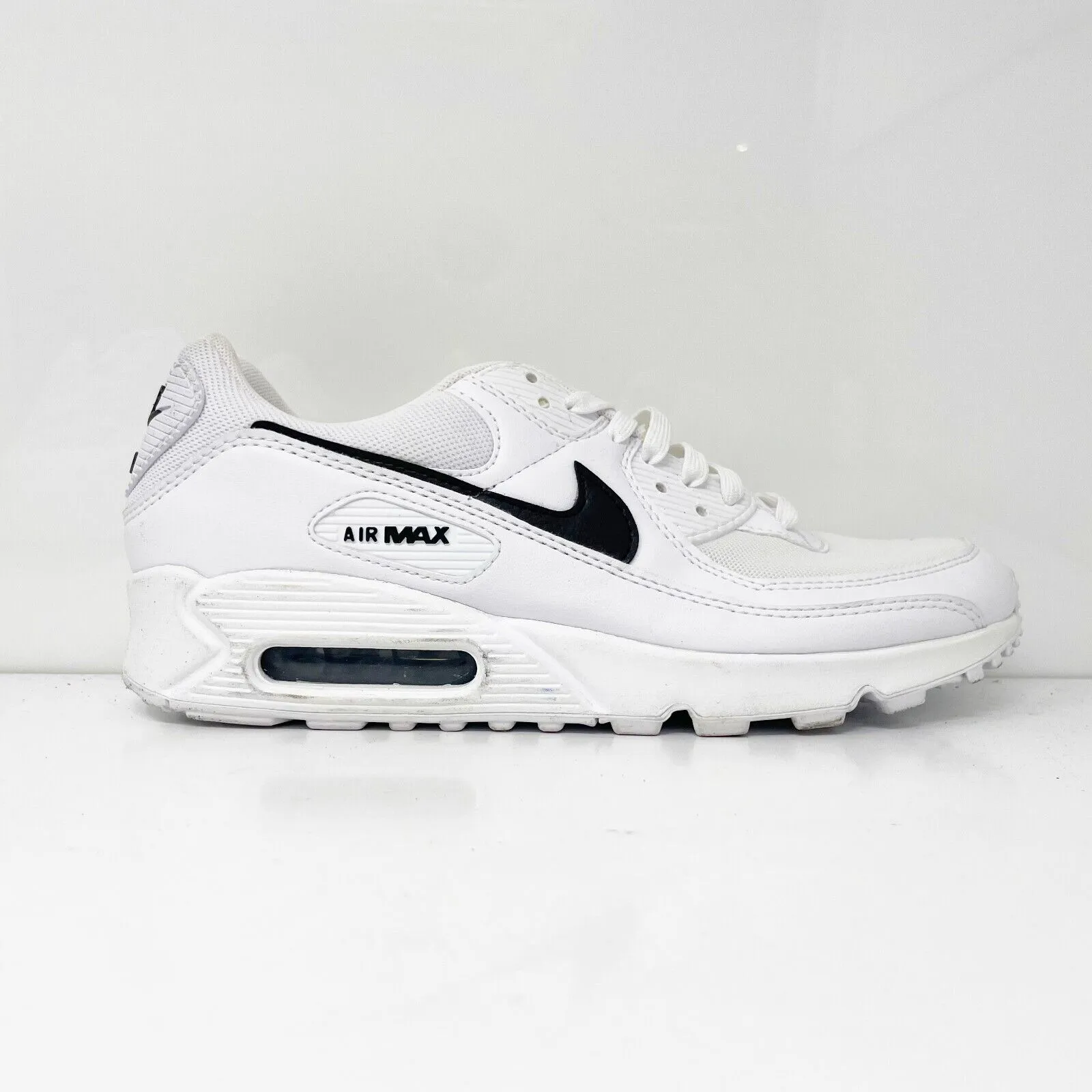 Nike Womens Air Max 90 DH8010-101 White Running Shoes Sneakers Size 10