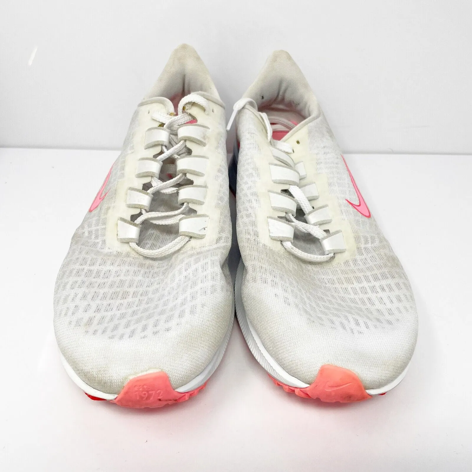 Nike Womens Air Zoom Pegasus 37 VT DJ4019-104 White Running Shoes Sneakers 9.5