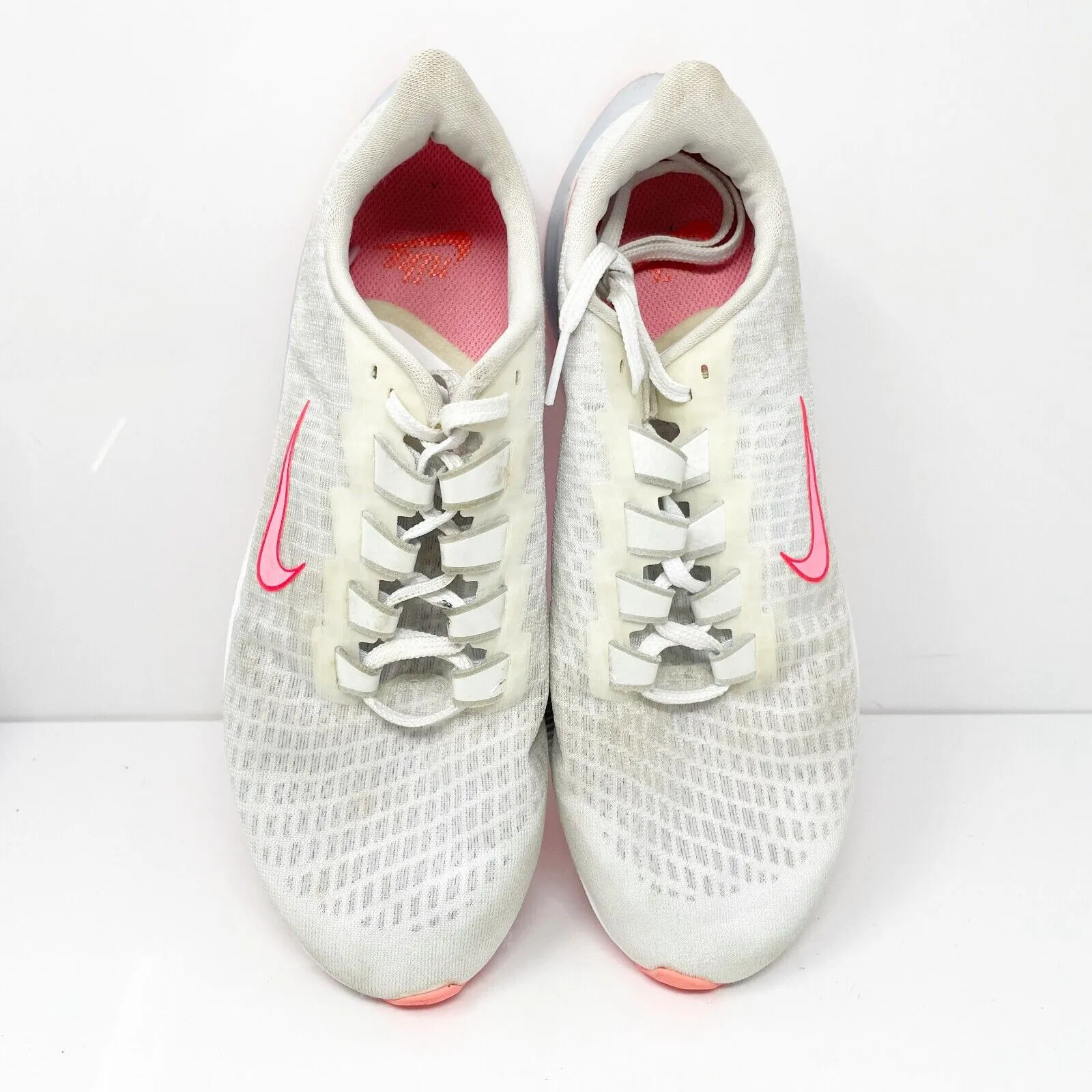 Nike Womens Air Zoom Pegasus 37 VT DJ4019-104 White Running Shoes Sneakers 9.5