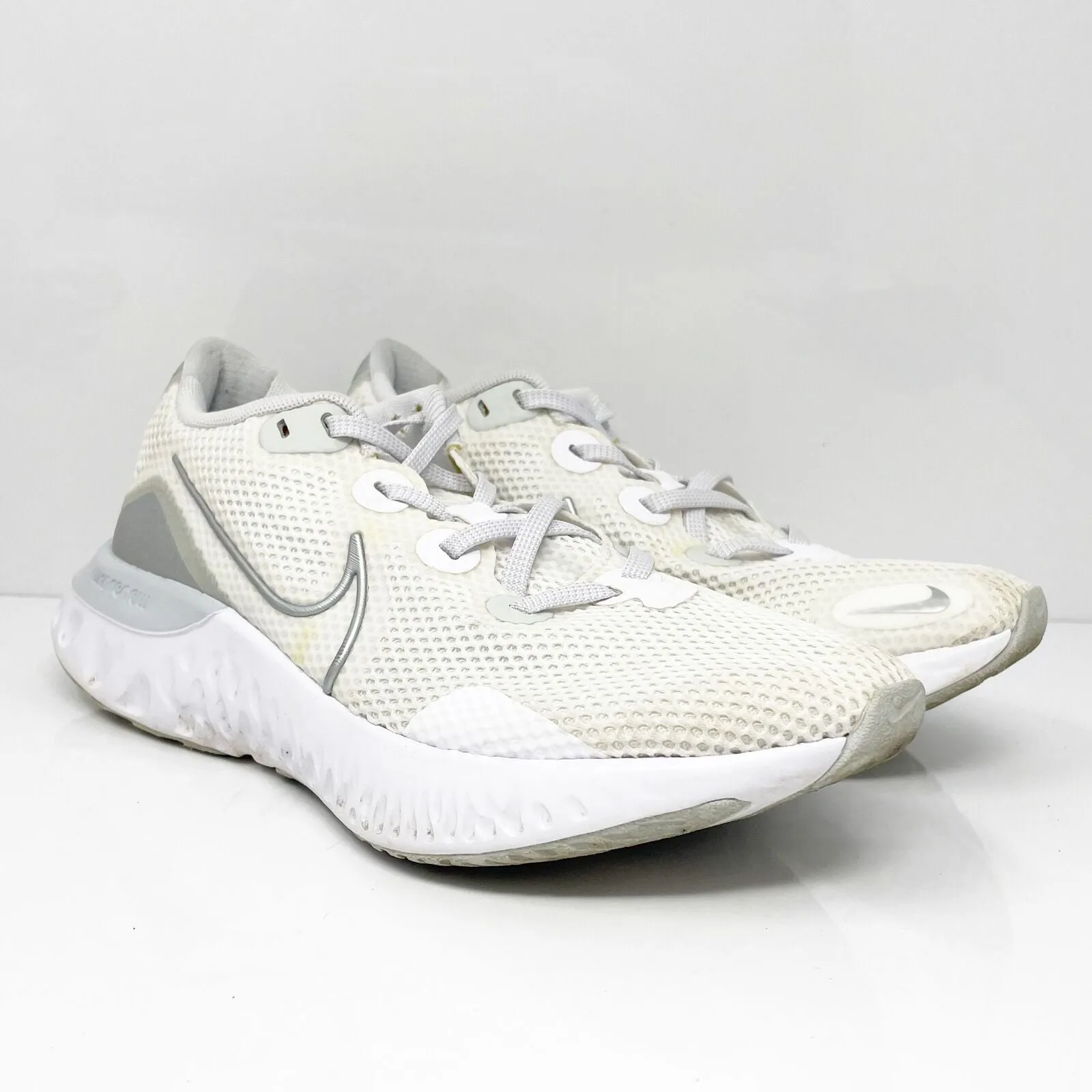 Nike Womens Renew Run CK6360-003 White Running Shoes Sneakers Size 8.5