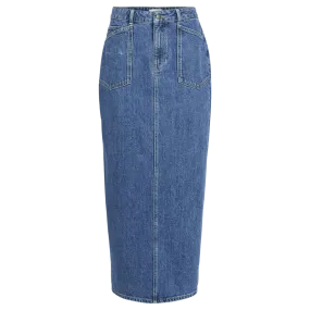 Object Thylane Long Denim Pencil Skirt