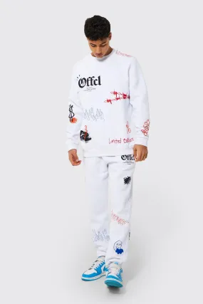 Offcl Graffiti Sweater Tracksuit