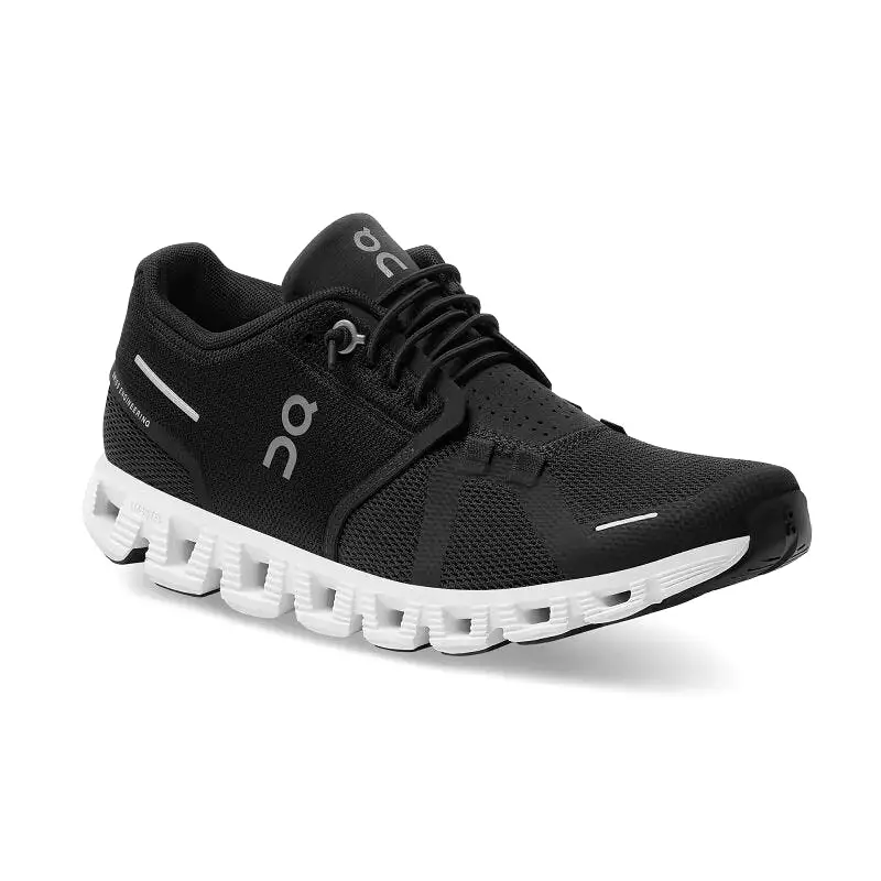 On Women's Cloud 5 Sneaker - Black/White