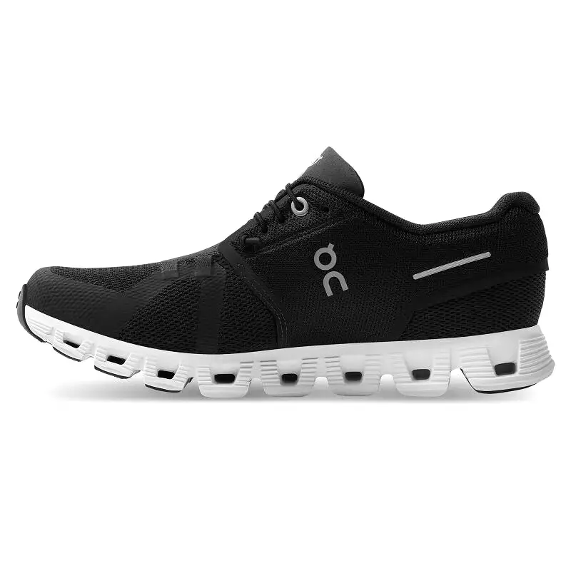 On Women's Cloud 5 Sneaker - Black/White