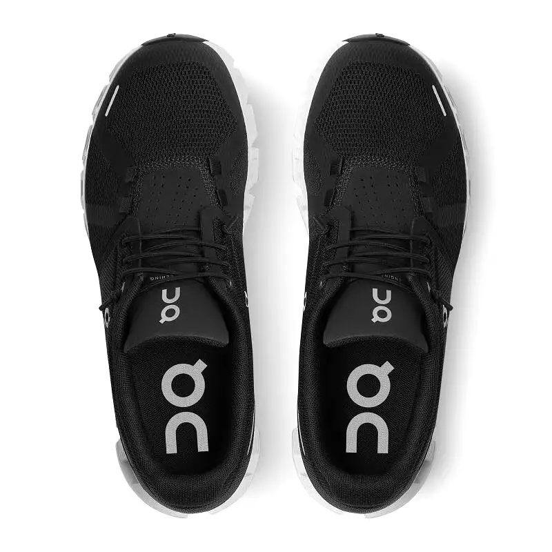 On Women's Cloud 5 Sneaker - Black/White