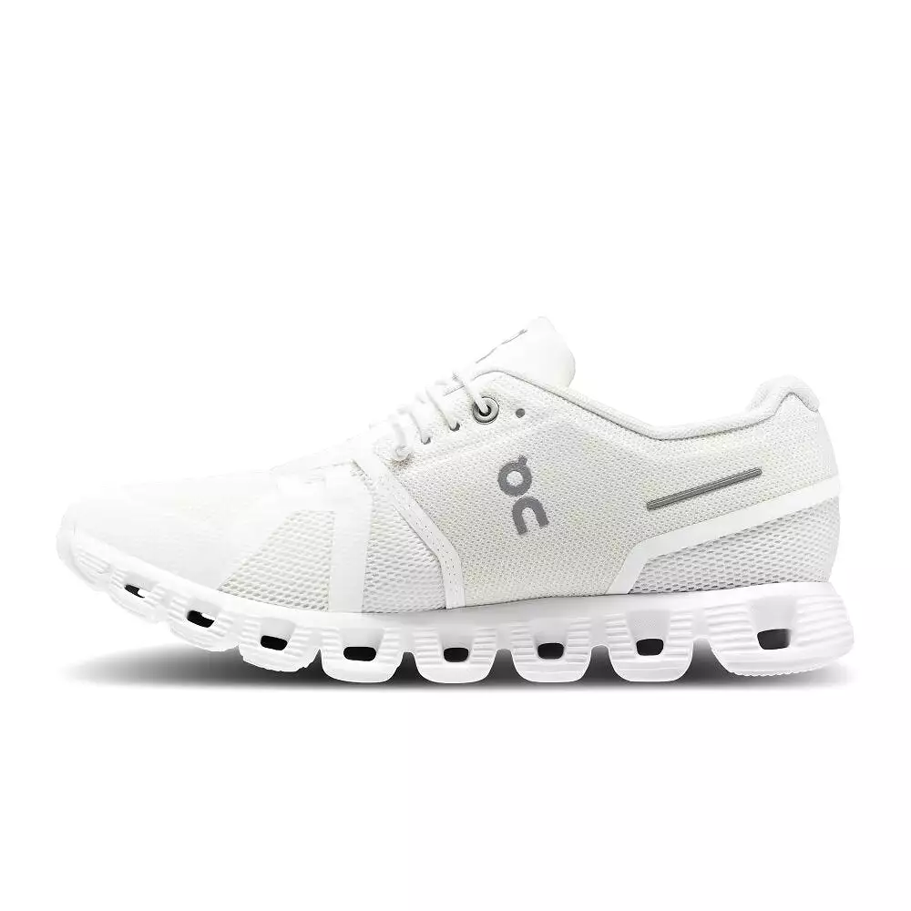 On Women's Cloud 5 Sneaker - Undyed-White/White