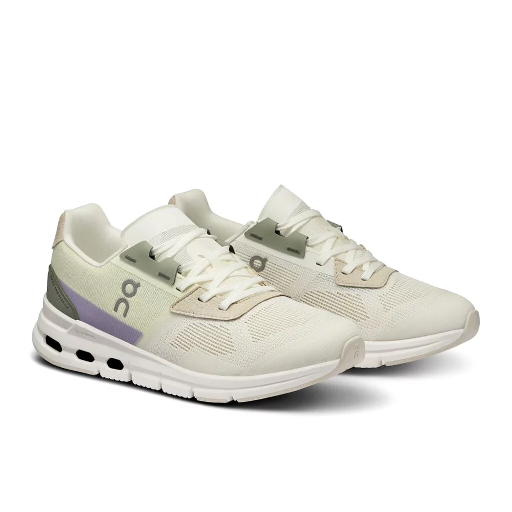 On Women's Cloudrift Sneaker - Undyed-White/Wisteria