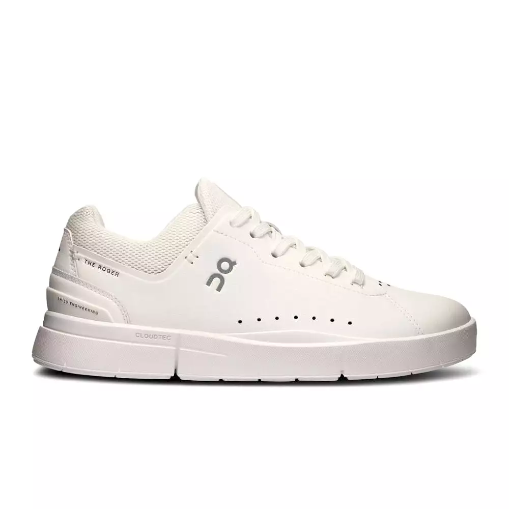 On Women's THE ROGER Advantage 2 Sneaker - White/Undyed