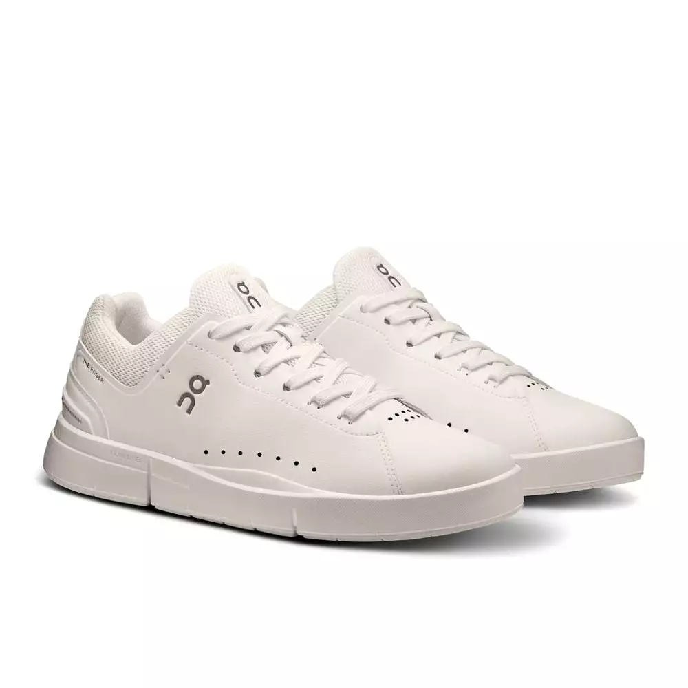 On Women's THE ROGER Advantage 2 Sneaker - White/Undyed