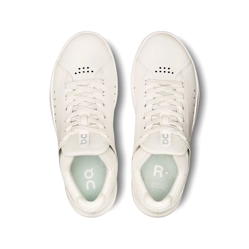 On Women's THE ROGER Advantage 2 Sneaker - White/Undyed