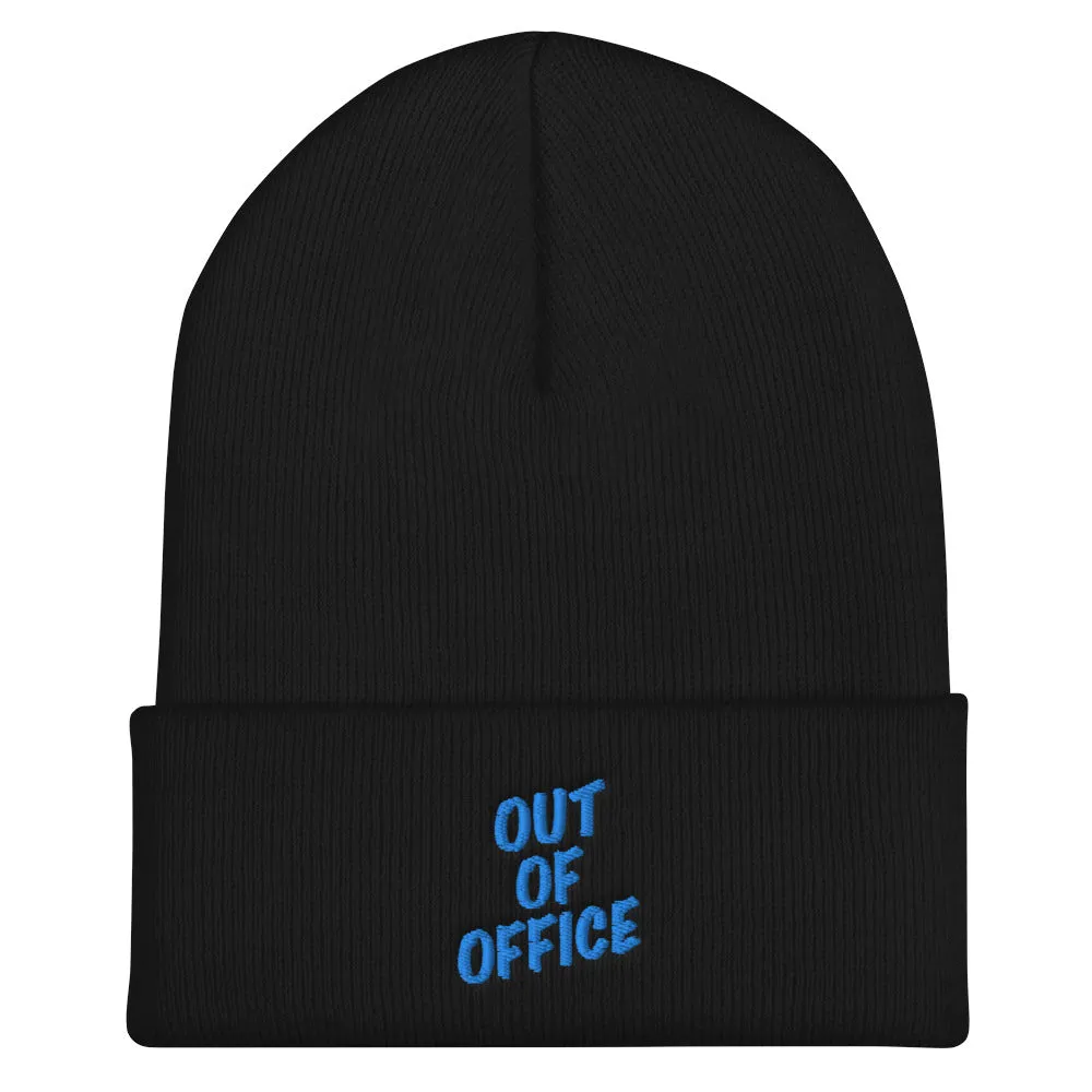 OOF CUFFED BEANIE - BLACK/ WHITE