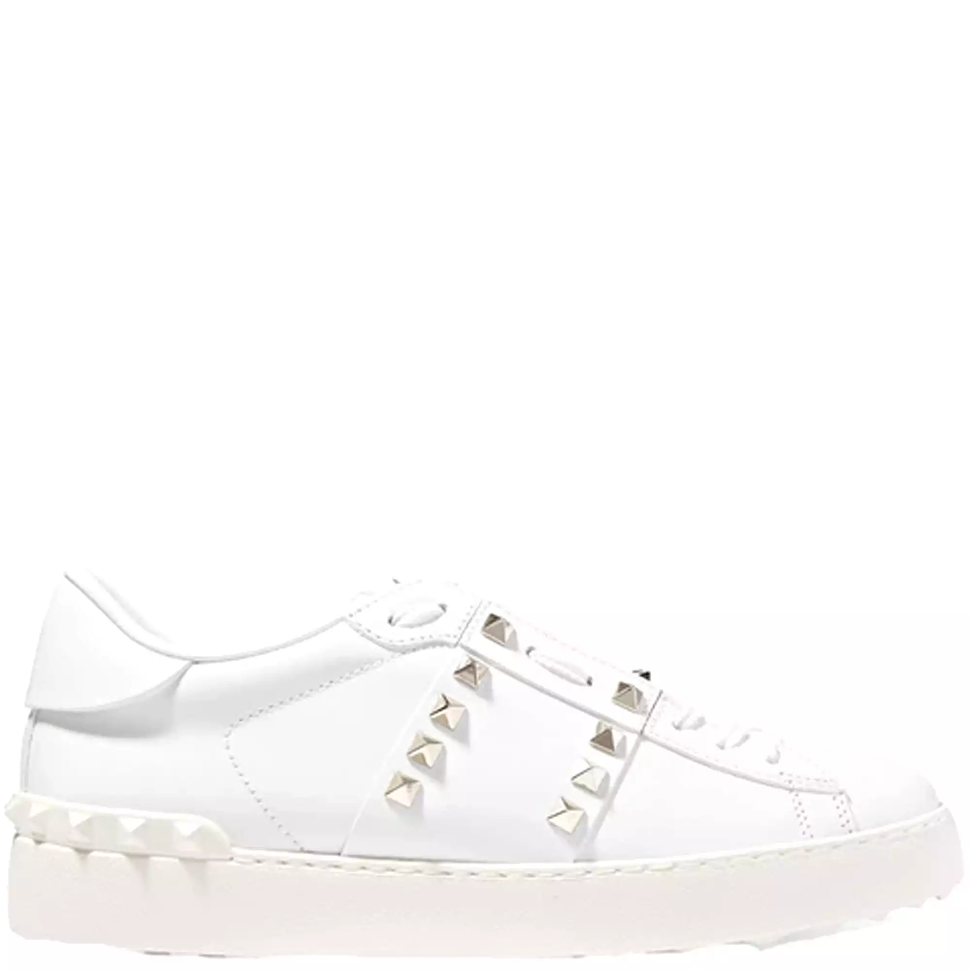 Open Sneaker Untitled, White/Gold