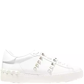 Open Sneaker Untitled, White/Gold