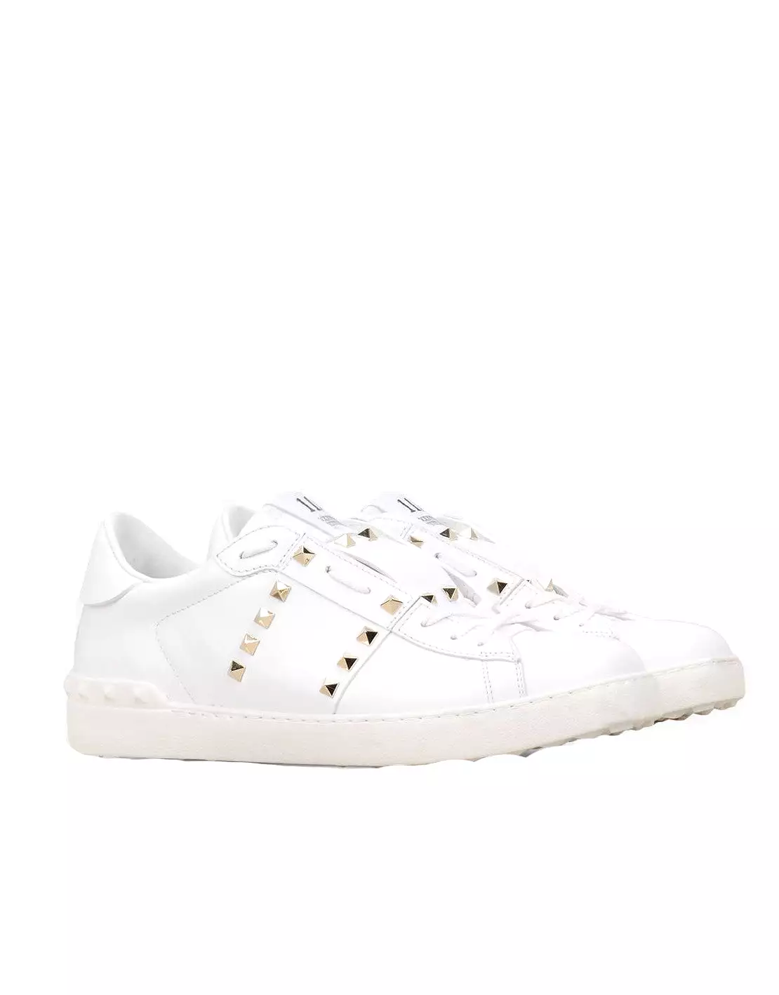 Open Sneaker Untitled, White/Gold