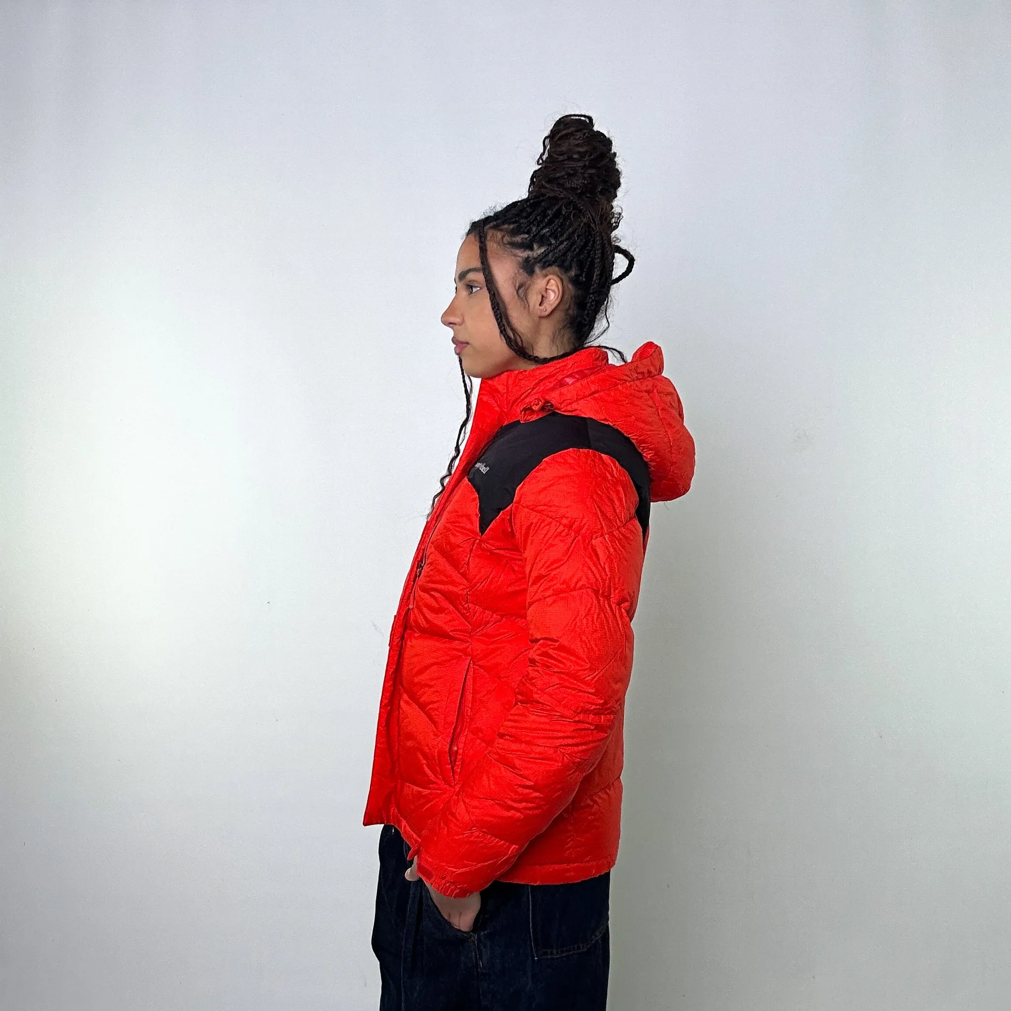 Orange 90s Mont Bell Puffer Jacket Coat (M)