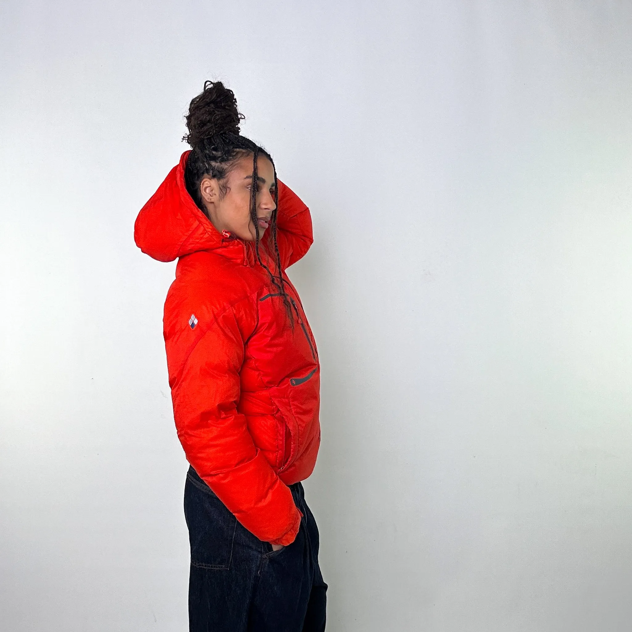 Orange y2ks Mont Bell EX 800 Puffer Jacket Coat (M)