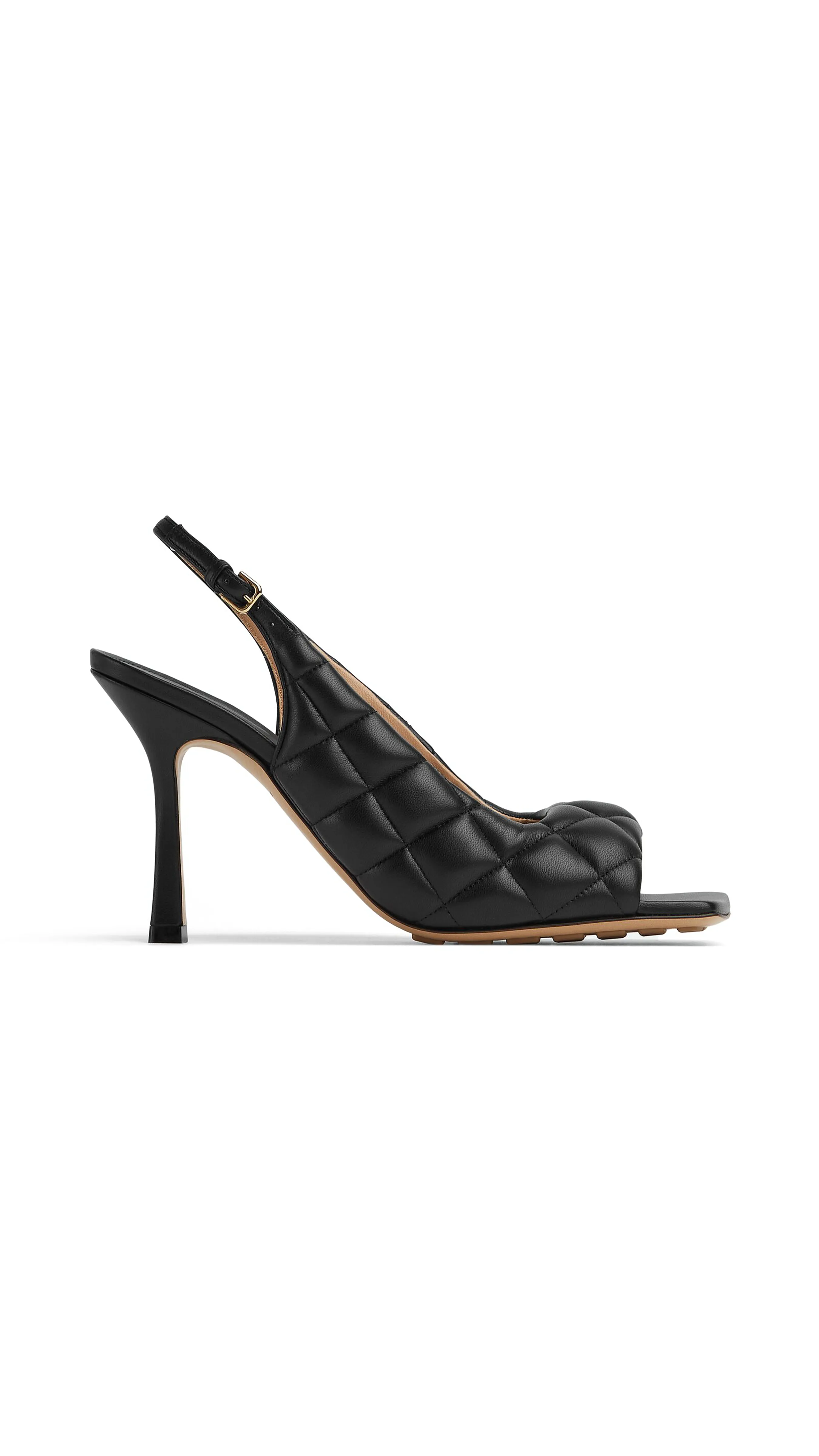 Padded Slingback Sandal - Black