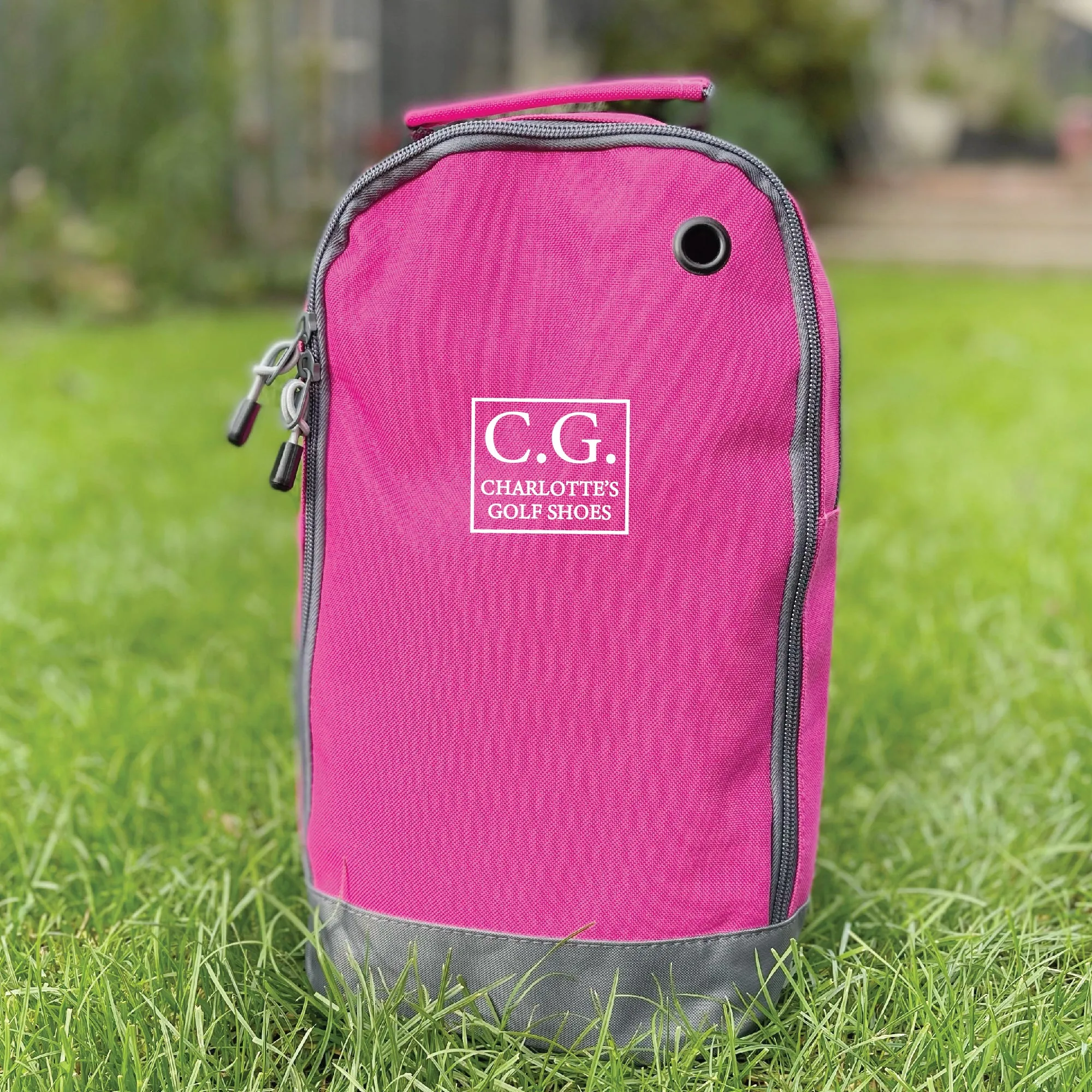 Personalised Golf Boot Bag In Square