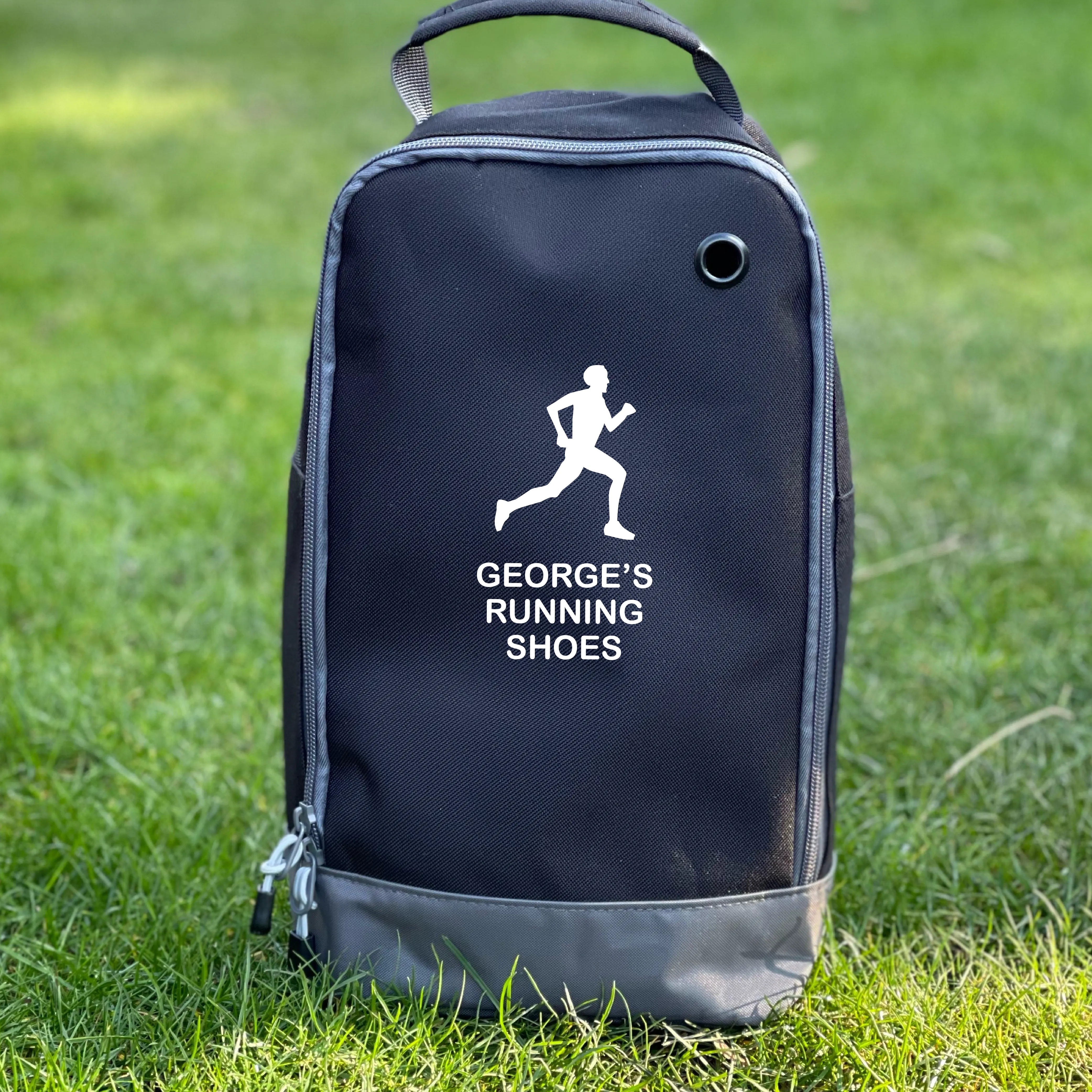 Personalised Running Man Shoes Boot Bag