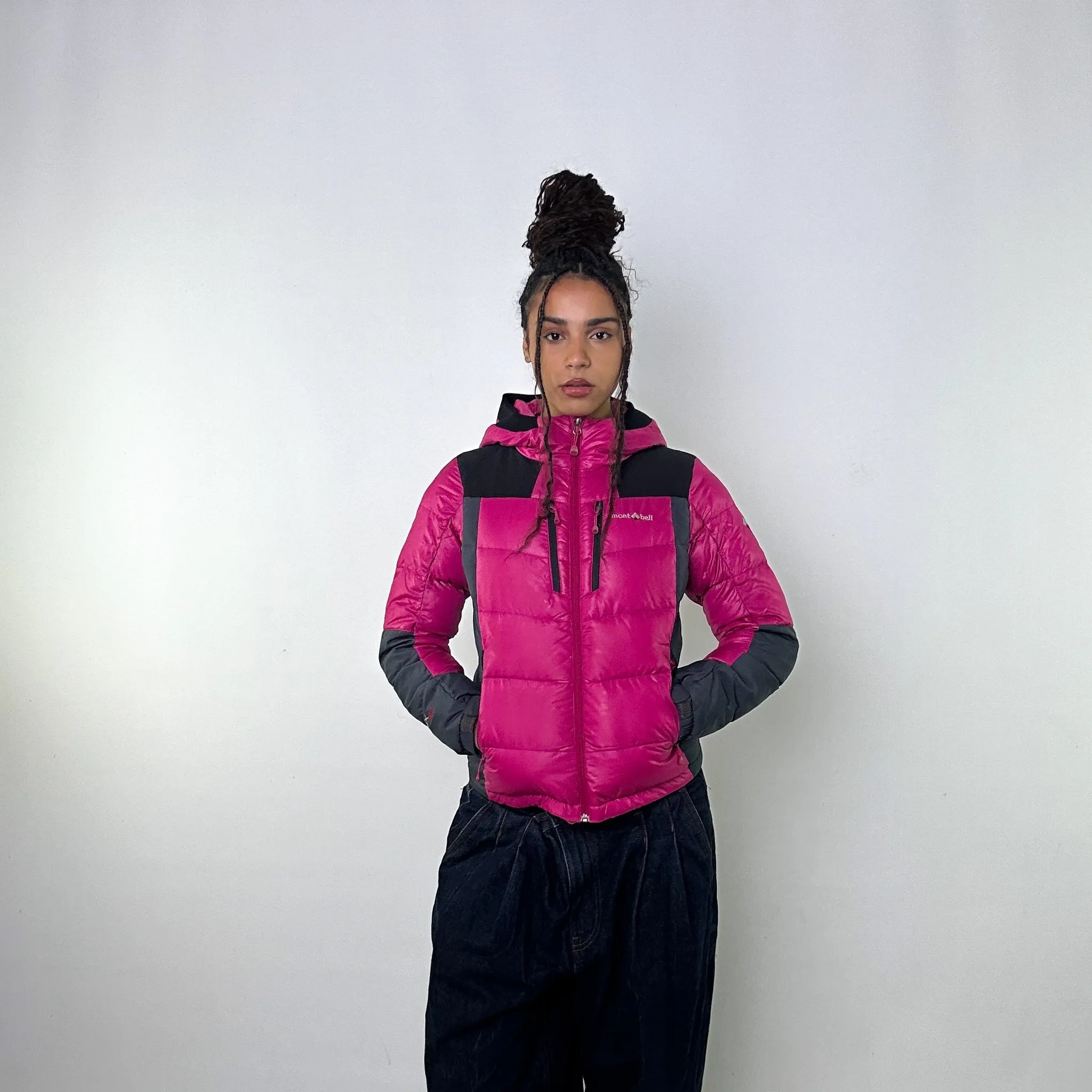 Pink y2ks Mont Bell EX 800 Puffer Jacket Coat (S)