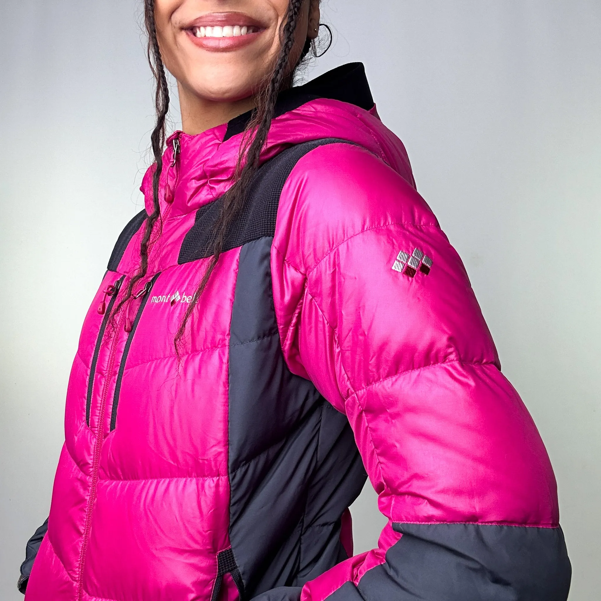 Pink y2ks Mont Bell EX 800 Puffer Jacket Coat (S)