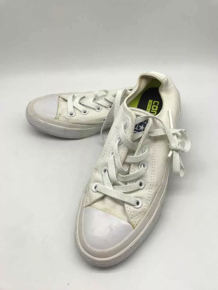 Pre-Owned Converse White Size 6 Fashion Sneaker Athletic Shoes