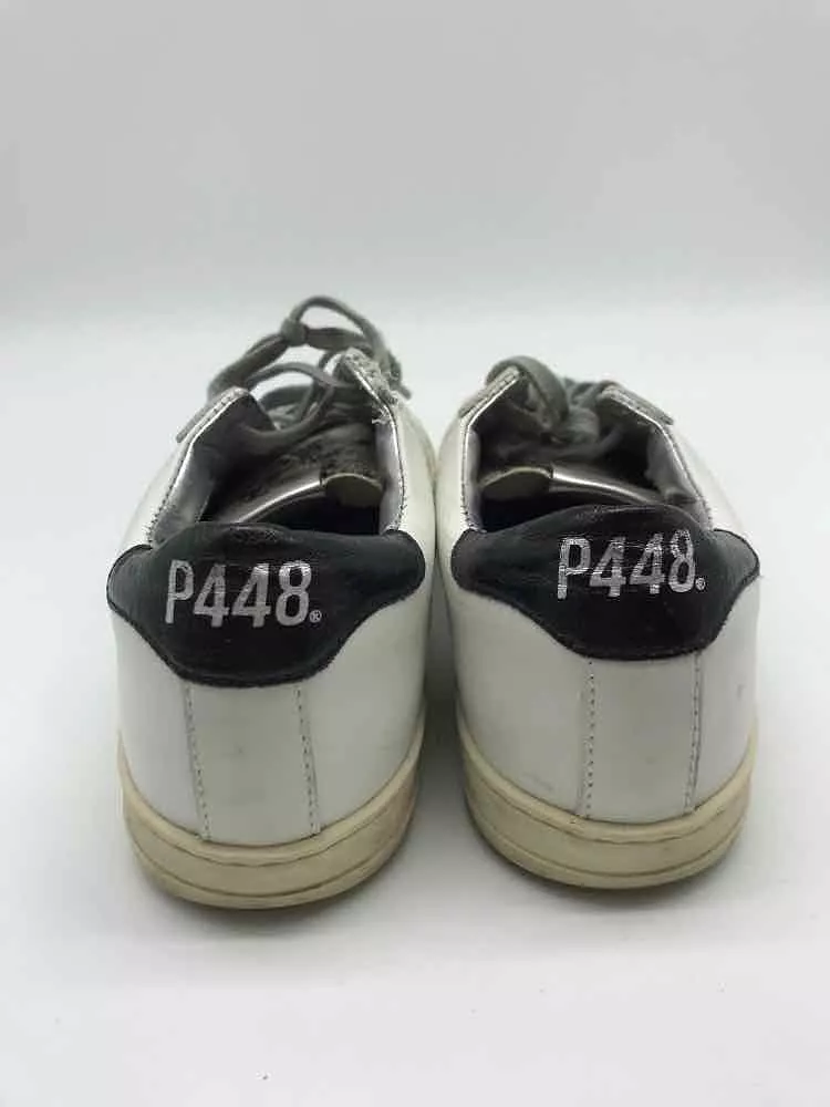 Pre-Owned P448 White Size 38 Fashion Sneaker Athletic Shoes