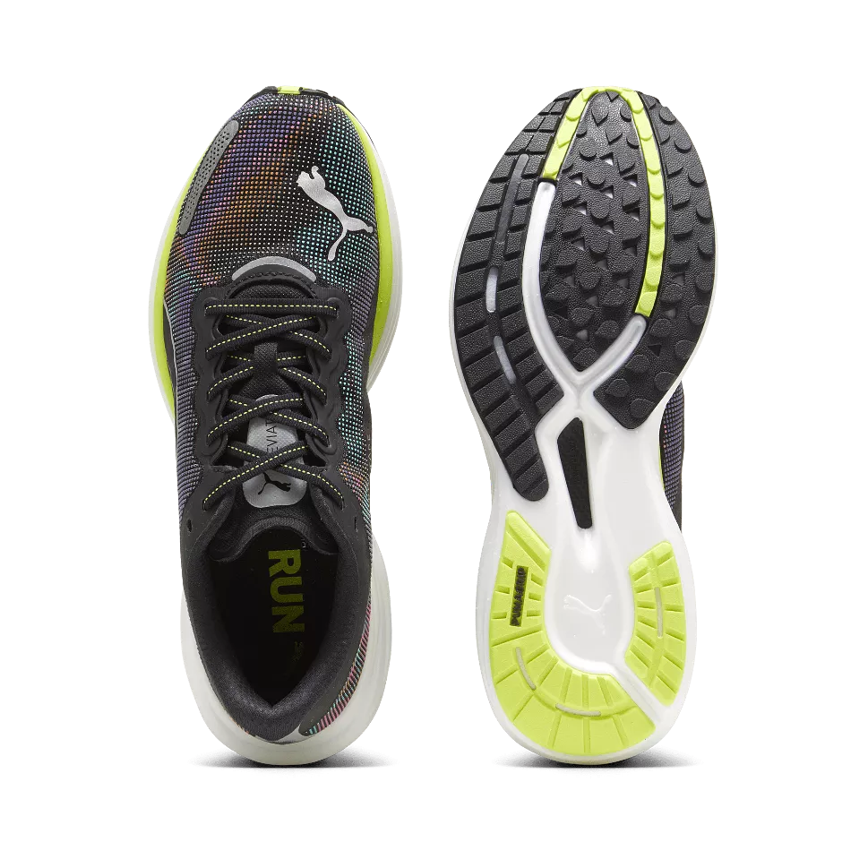 Puma Deviate Nitro 2 Men's  Running Shoes SS24 Puma Black-Lime Pow-Puma White