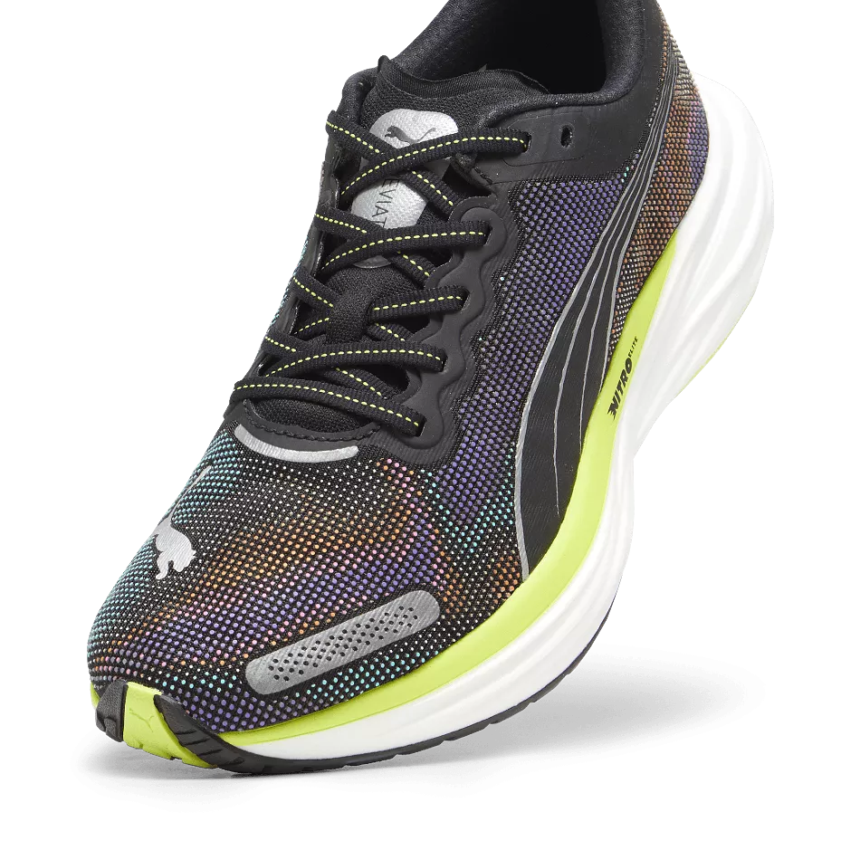 Puma Deviate Nitro 2 Men's  Running Shoes SS24 Puma Black-Lime Pow-Puma White