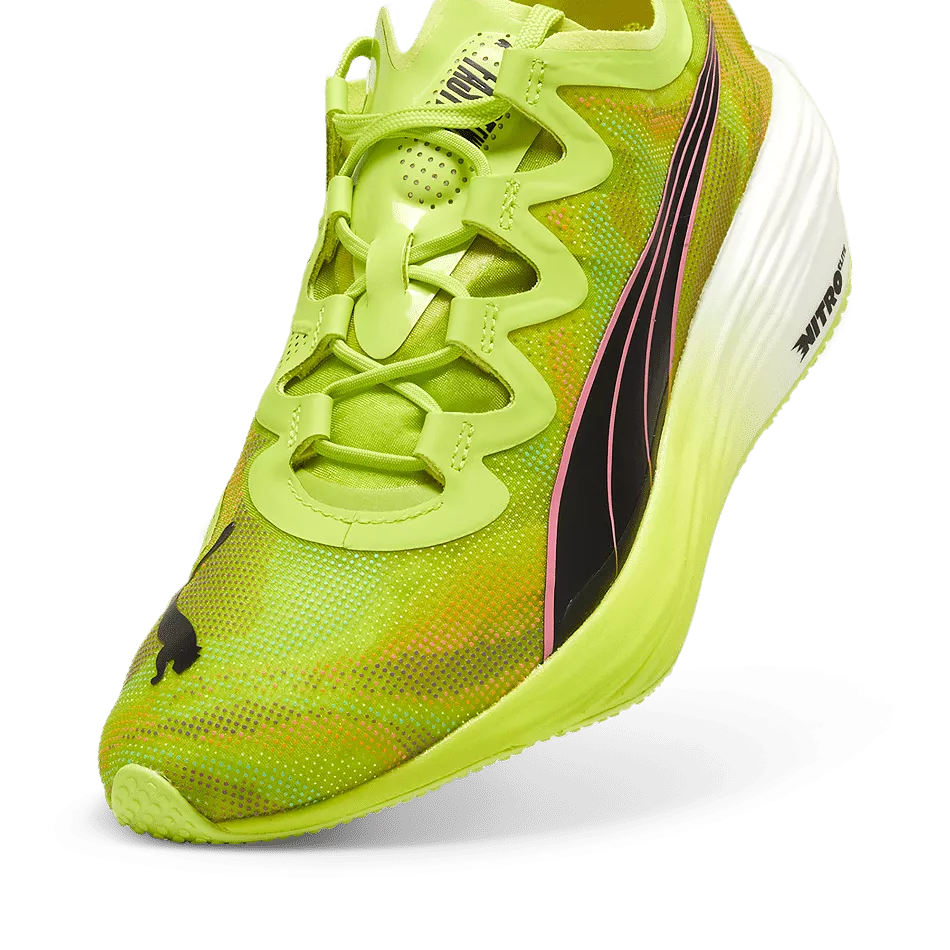 Puma Fast-FWD Nitro Elite Psychedelic Rush Men's  Running Shoes SS24 Lime Pow-Puma Black-Poison Pink