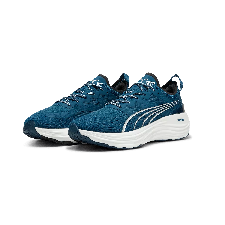 Puma ForeverRun Nitro Men's  Running Shoes SS24 Ocean Tropic-Puma White