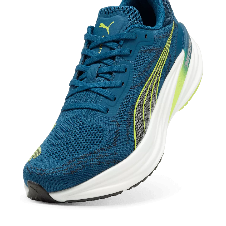 Puma Magnify Nitro 2 Men's  Running Shoes SS24 Ocean Tropic-Puma Black-Lime Pow