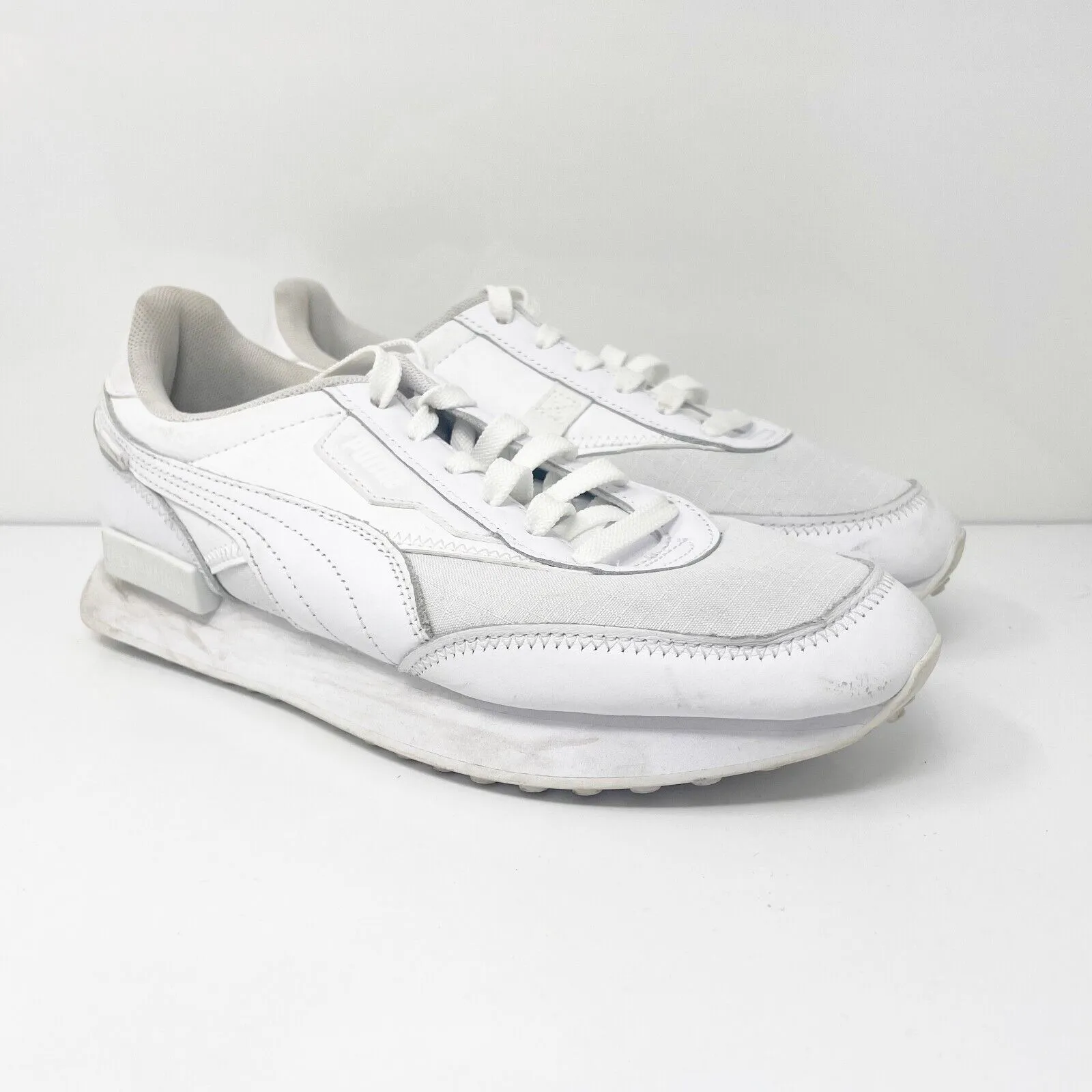 Puma Mens Future Rider 381799-01 White Casual Shoes Sneakers Size 7.5