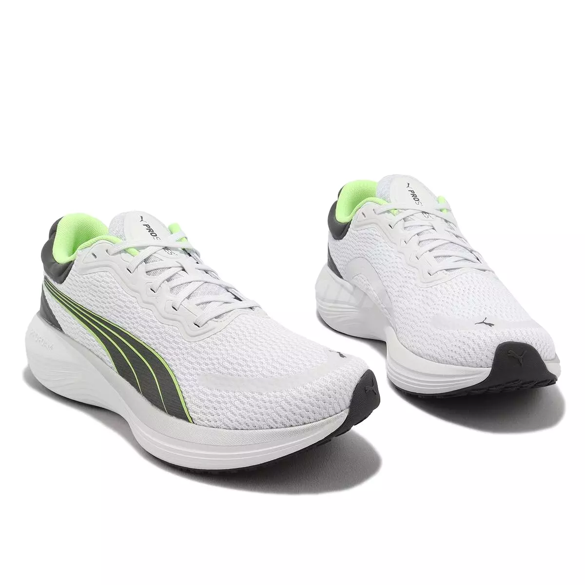 PUMA MEN'S SCEND PRO WHITE/GREEN SHOES