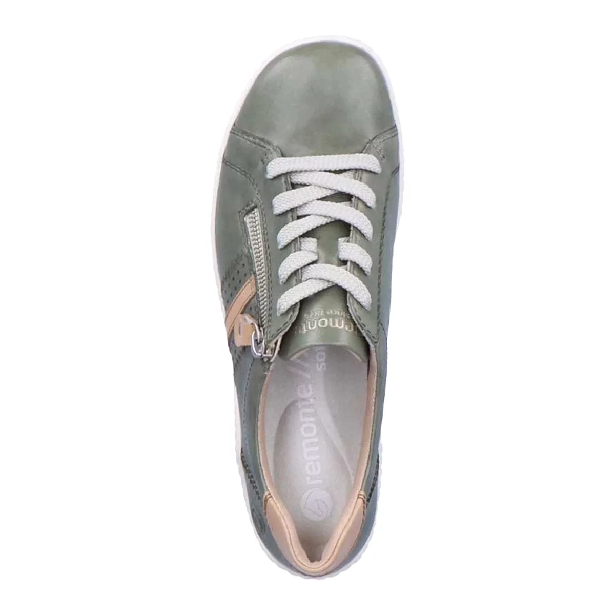 Rieker Women's R1432-52 Green/White Leather