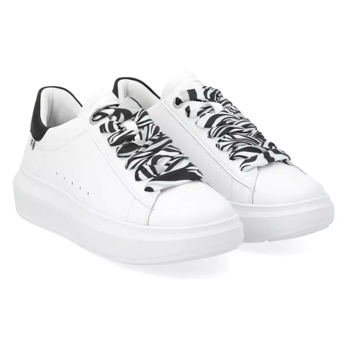 Rieker Women's W1201-80 Adelia White/Black Leather