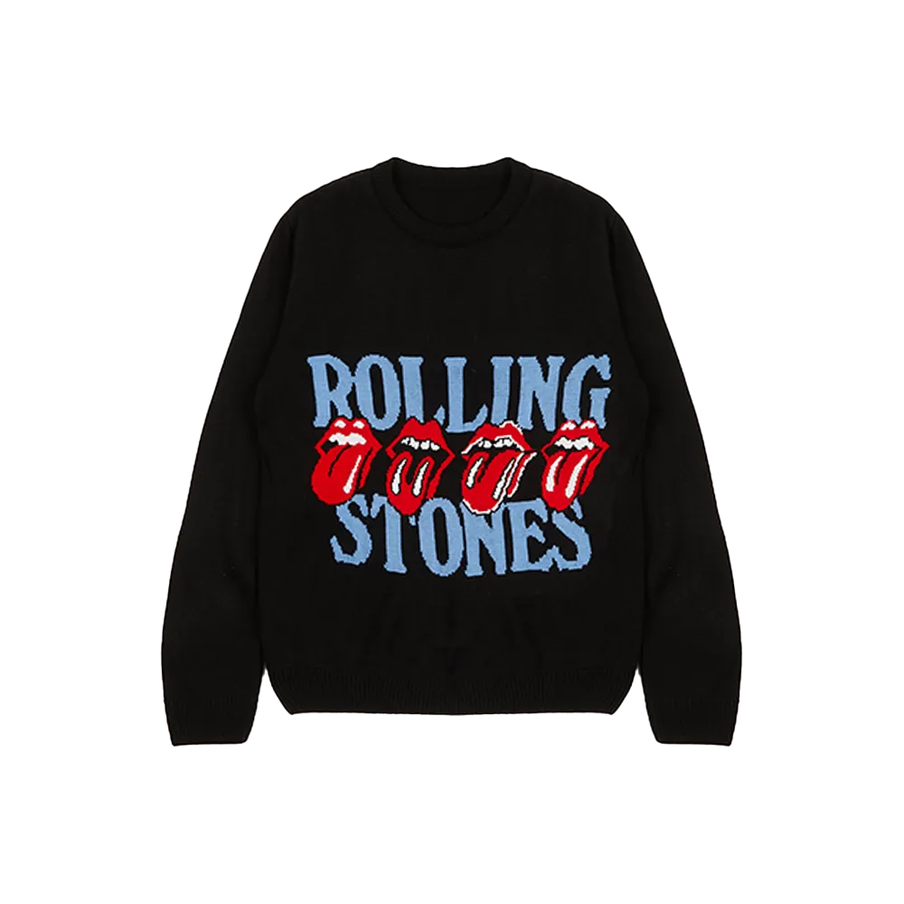 Rolling Stones Licks Holiday Sweater