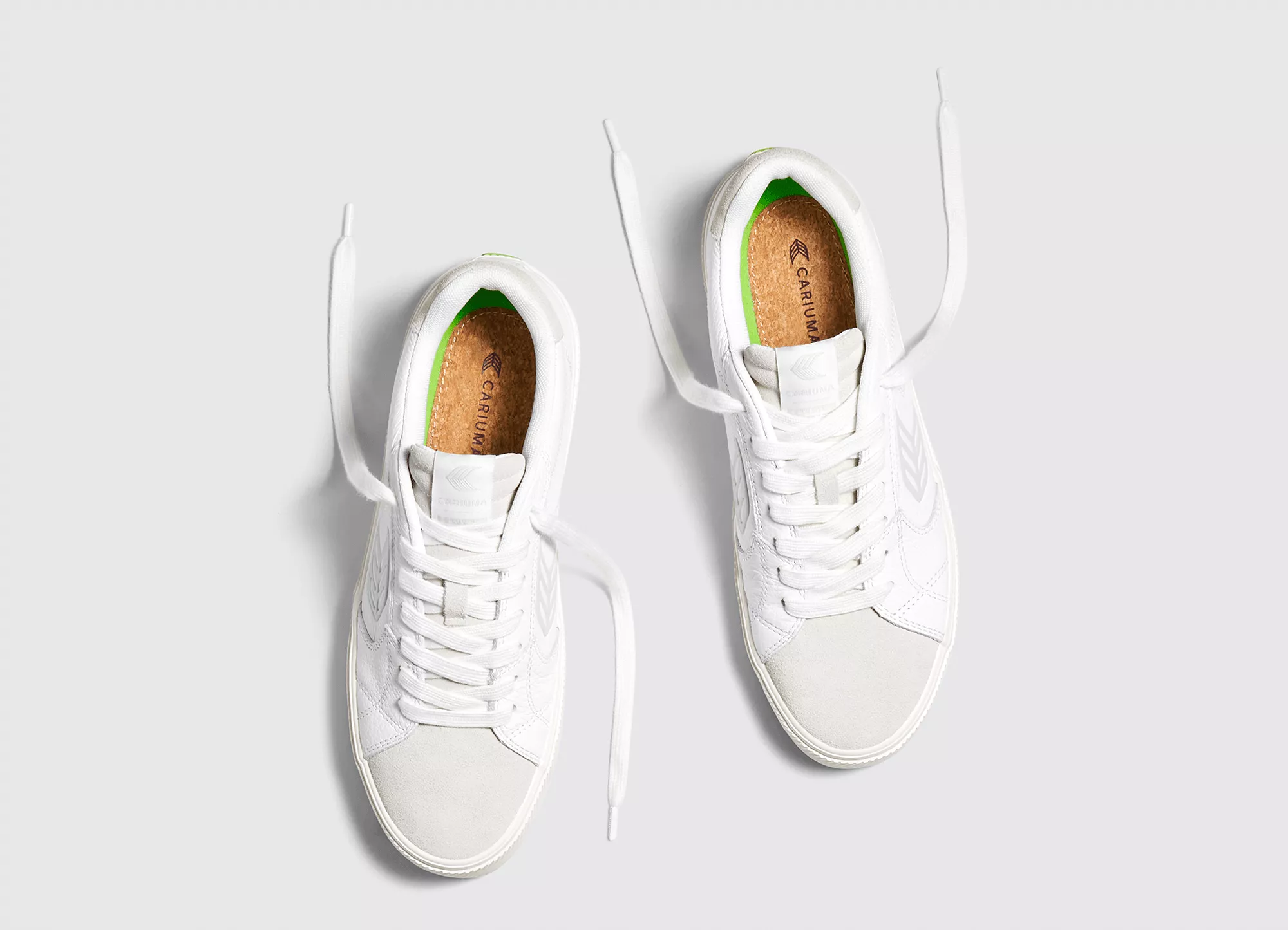 SALVAS White Premium Leather Vintage White Suede Ice Logo Sneaker Women