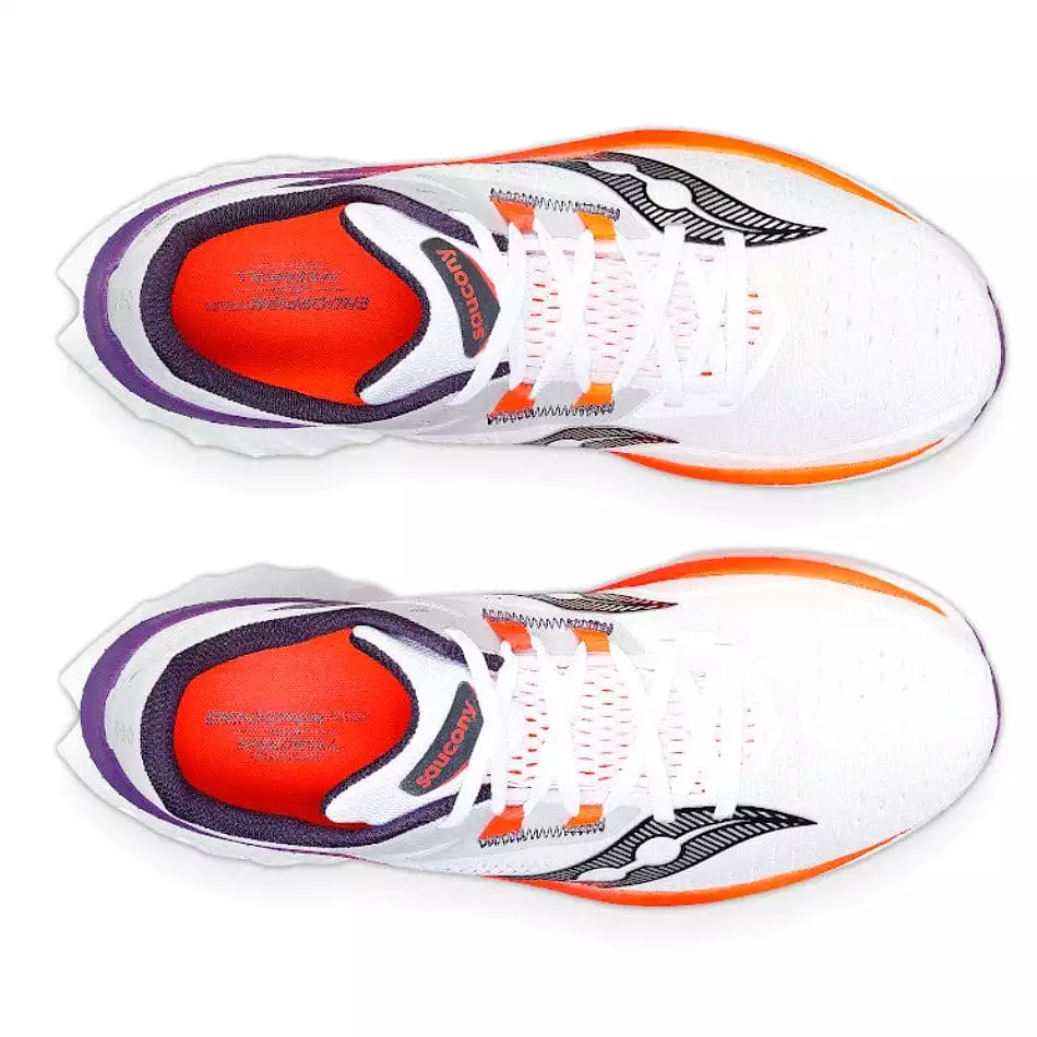 Saucony Endorphin Speed 4 Men's Running Shoes SS24 White / Viziorange