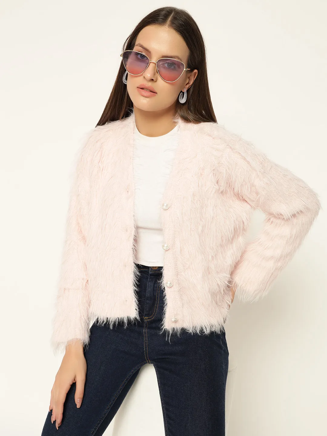 SOFT FUR SWEATER-PINK