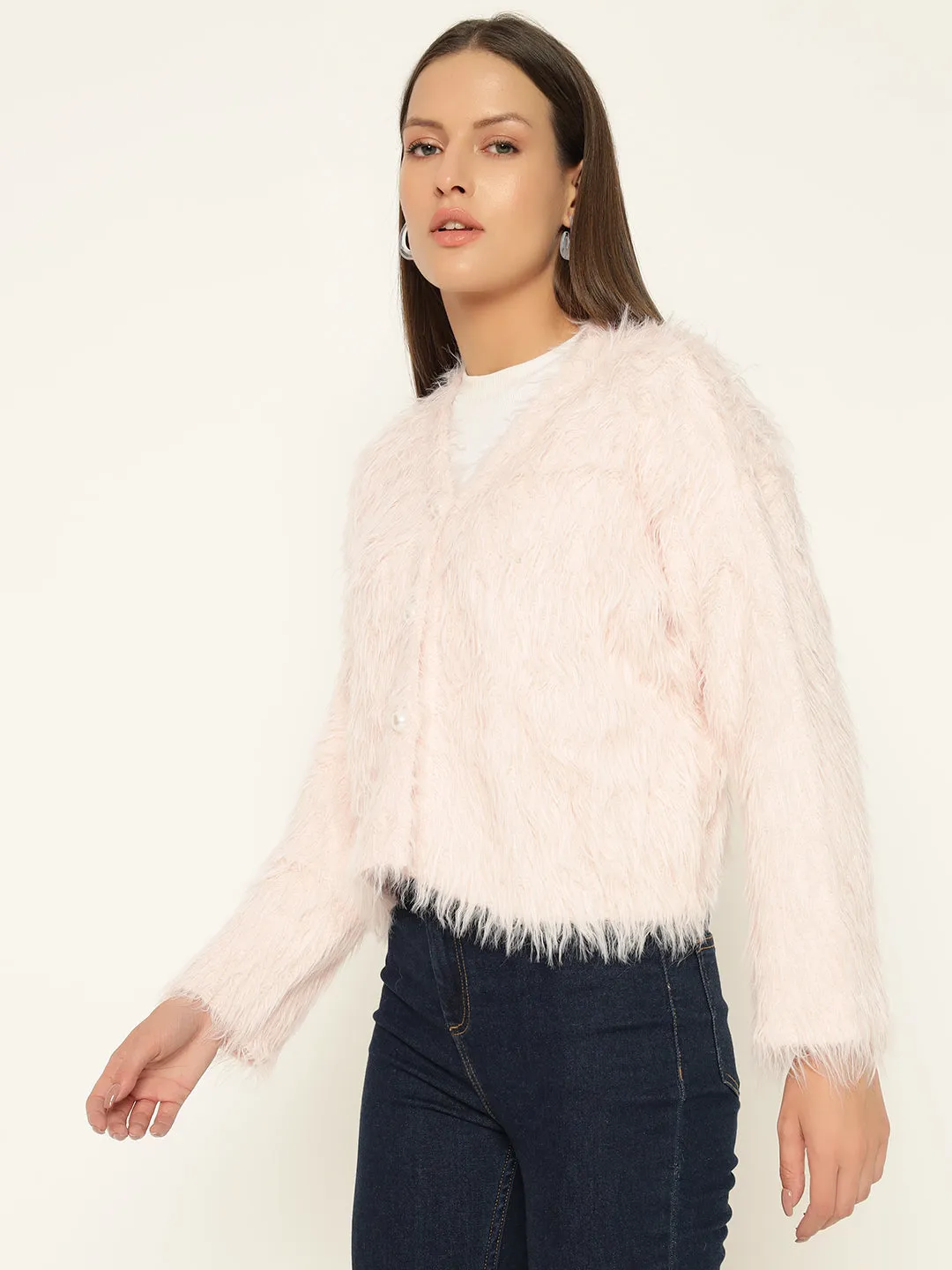 SOFT FUR SWEATER-PINK