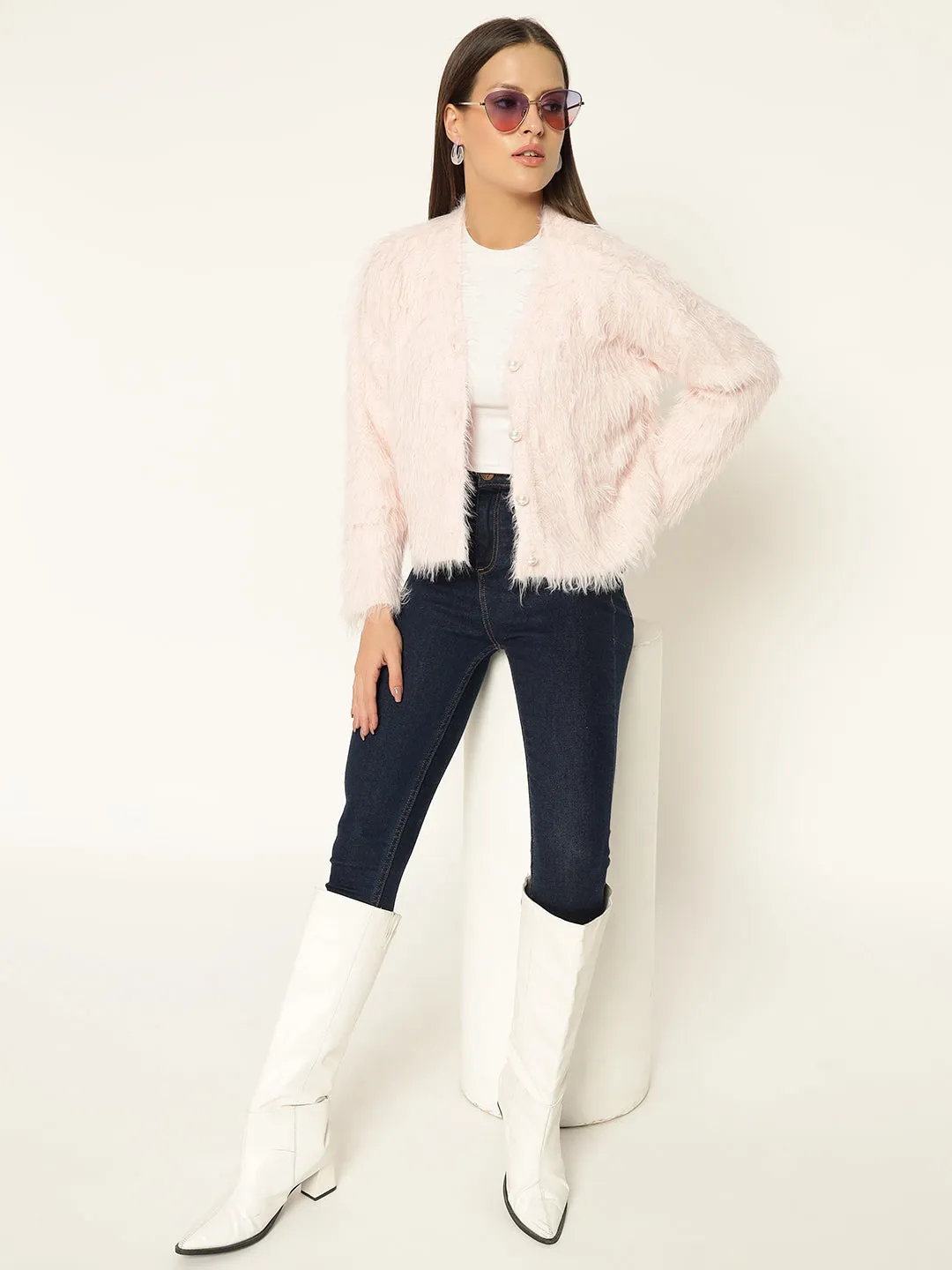 SOFT FUR SWEATER-PINK