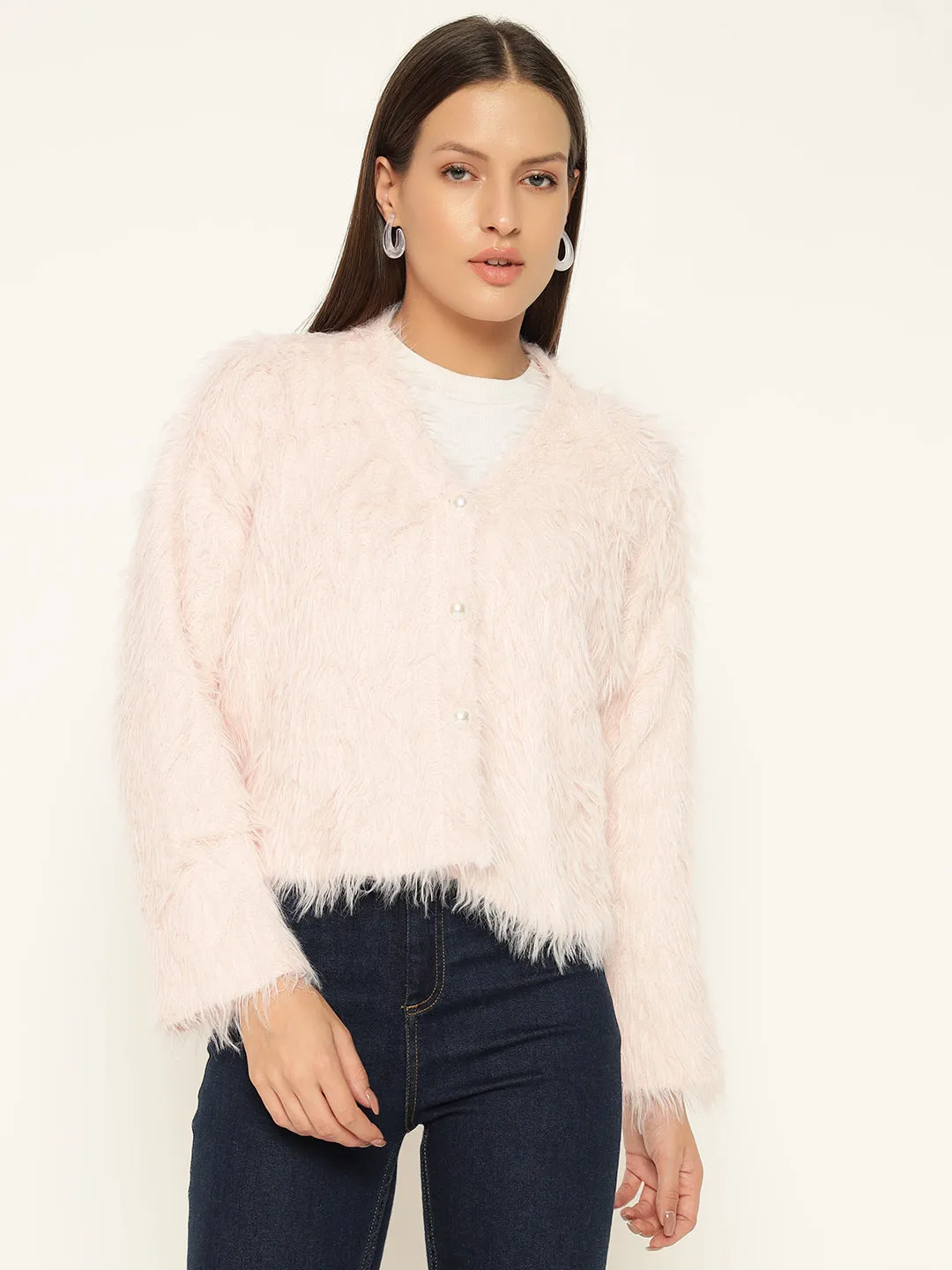 SOFT FUR SWEATER-PINK