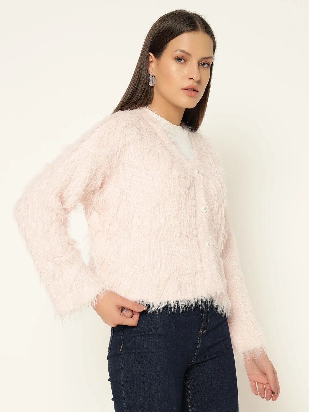 SOFT FUR SWEATER-PINK