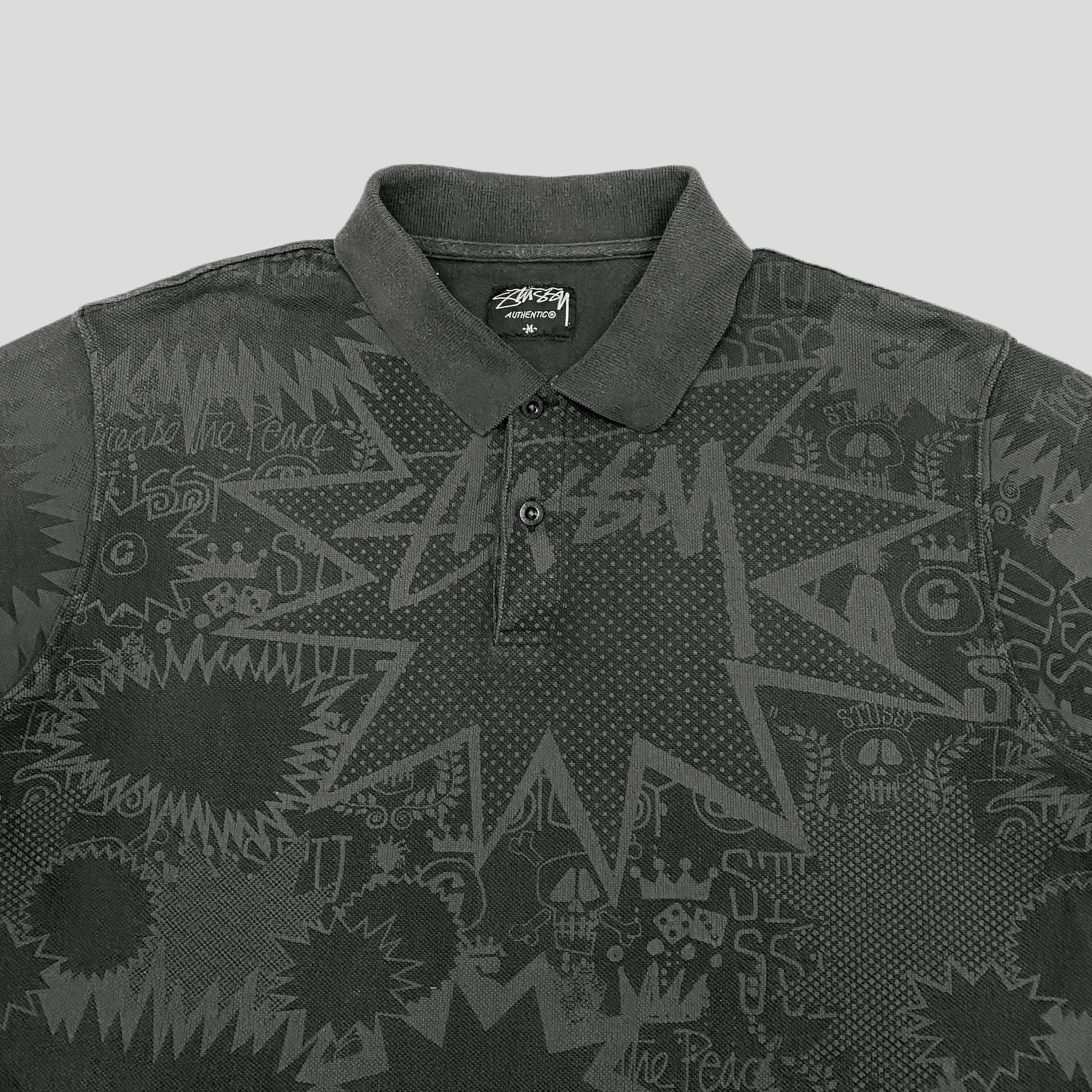 Stussy 00’s Speech Bubble Polo - M