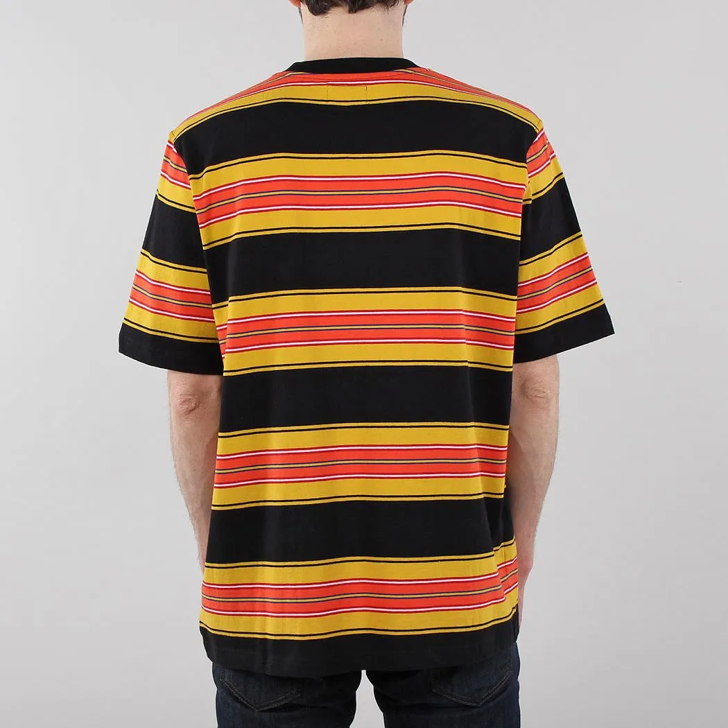 Stussy Multi Stripe Crewneck T-shirt