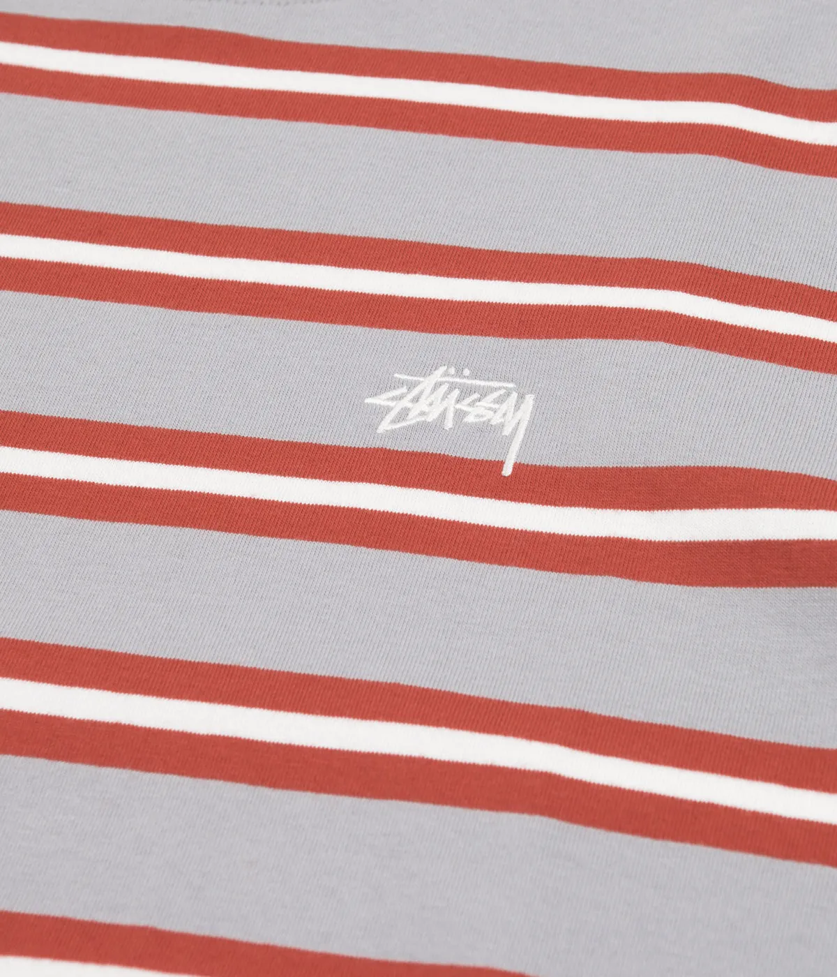 Stussy Multi Stripe T-Shirt - Grey