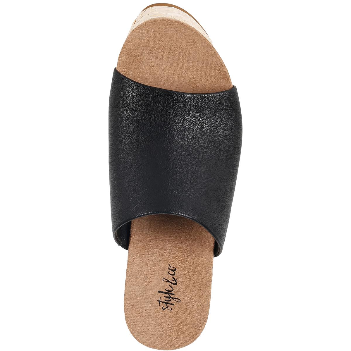 Style & Co. Womens Larissaa Faux Leather Slip On Espadrilles