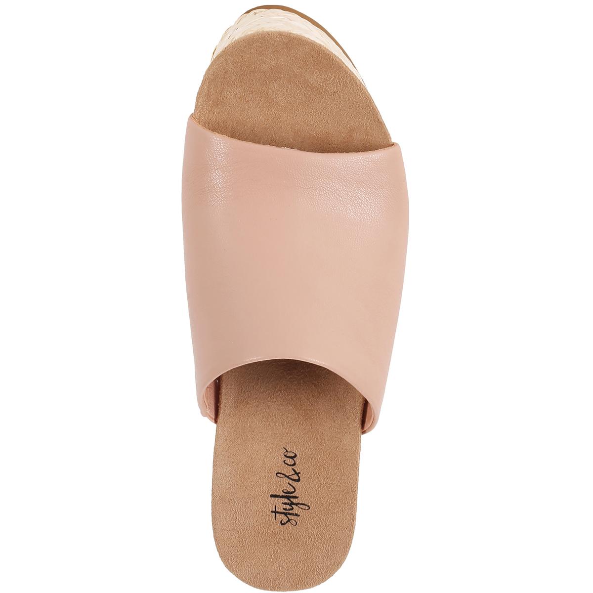 Style & Co. Womens Larissaa Faux Leather Slip On Espadrilles